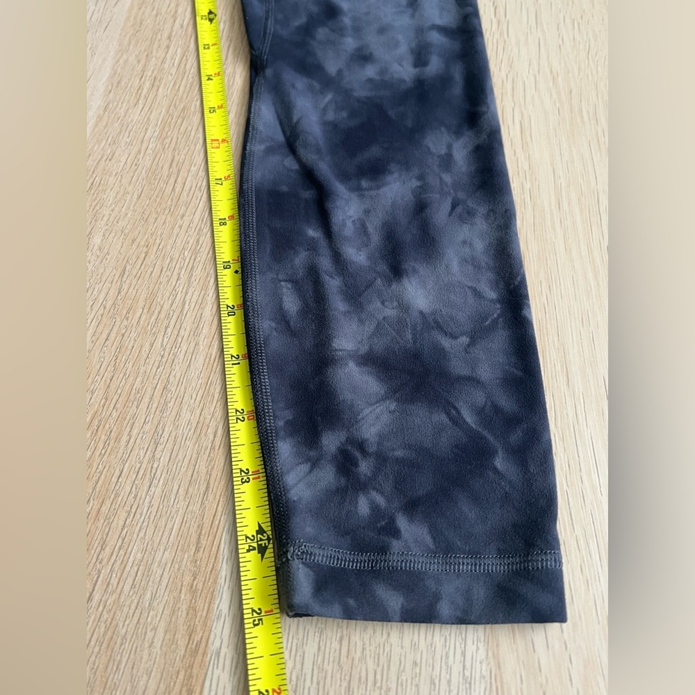 Lululemon Align Diamond Dye Graphite Grey Leggings Size 4 Super High Rise Nulu - Picture 10 of 11